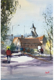 Un peintre au village